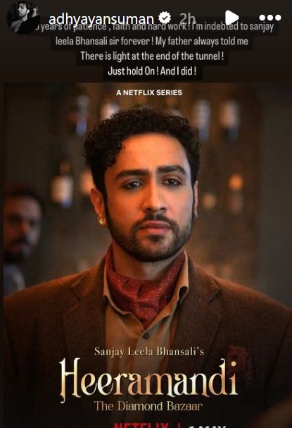 Adhyayan Suman In Heeramandi